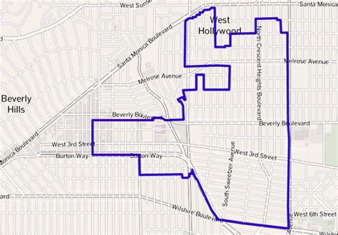 beverly grove la|beverly grove los angeles map.